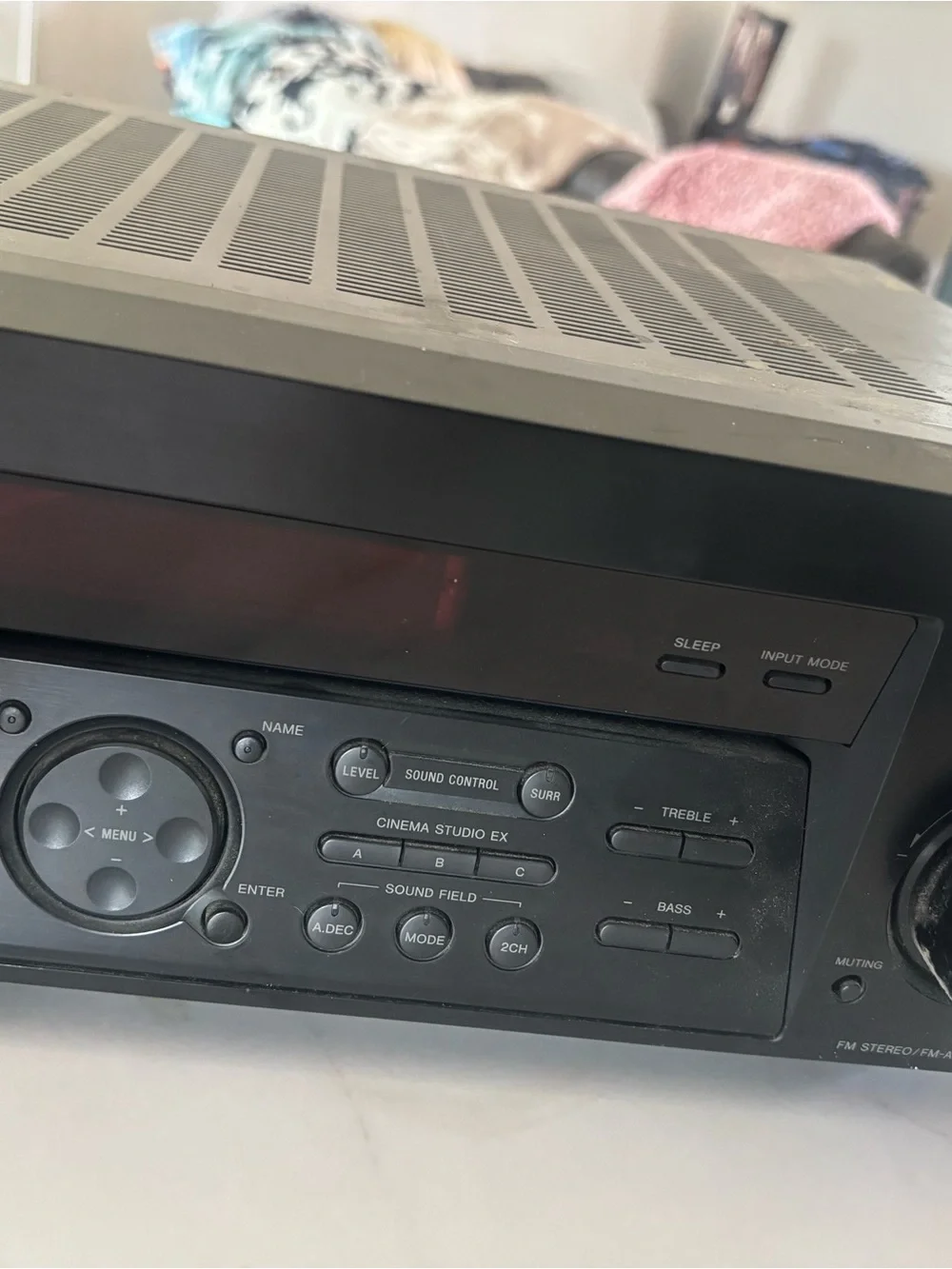 Sony STR-K740P Silver/Black Stereo Receiver Rear Speaker Terminals